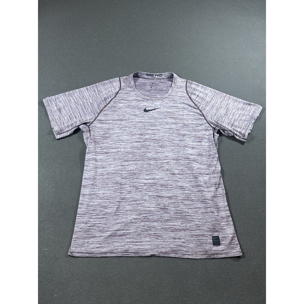Nike Pro Dri Fit Purple XXL Men's Short Sleeve Shirt